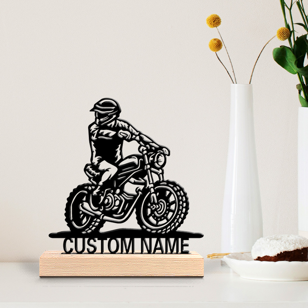Party Games Easter - 1pc Cute Personalized Custom motorcycle Wooden