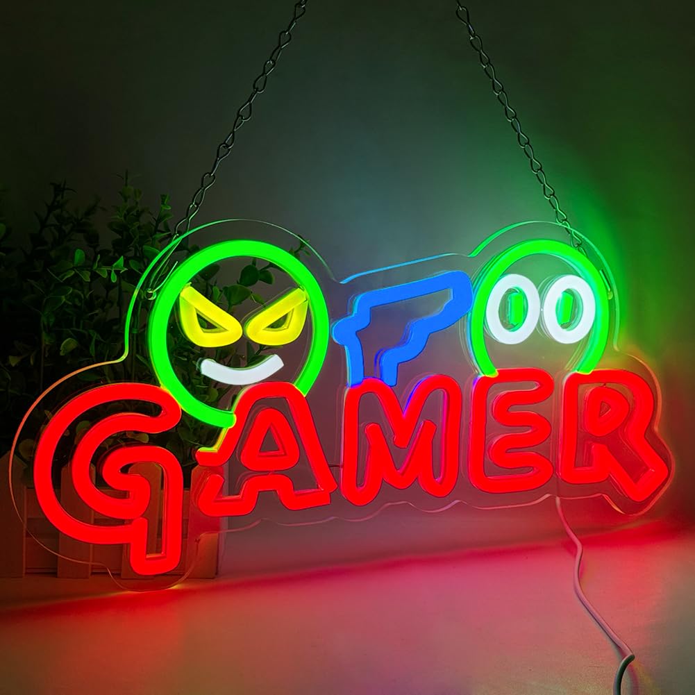 Gamer Neon Sign LED Wall Light - огляд і ціна Party Games Easter