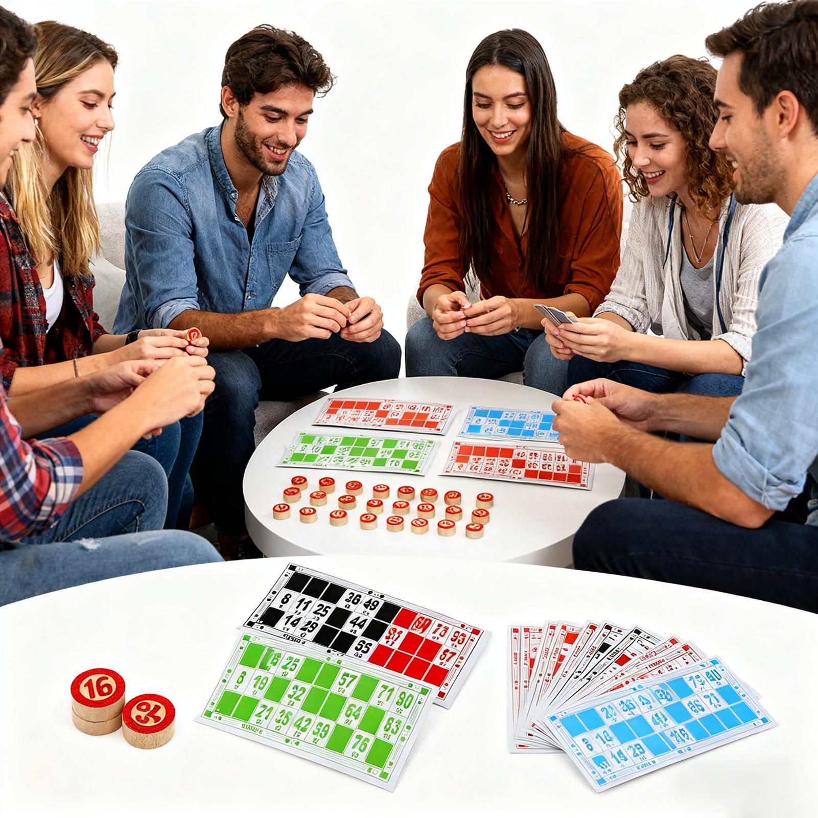 Bingo Set Funny Vintage Wooden - огляд і ціна Party Games For Large Groups