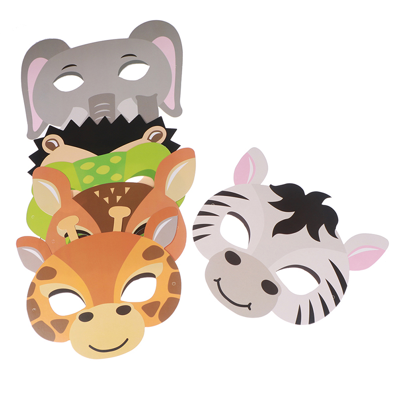 15pcs/set Animal Masks Jungle  - огляд і ціна Zoo Party Games