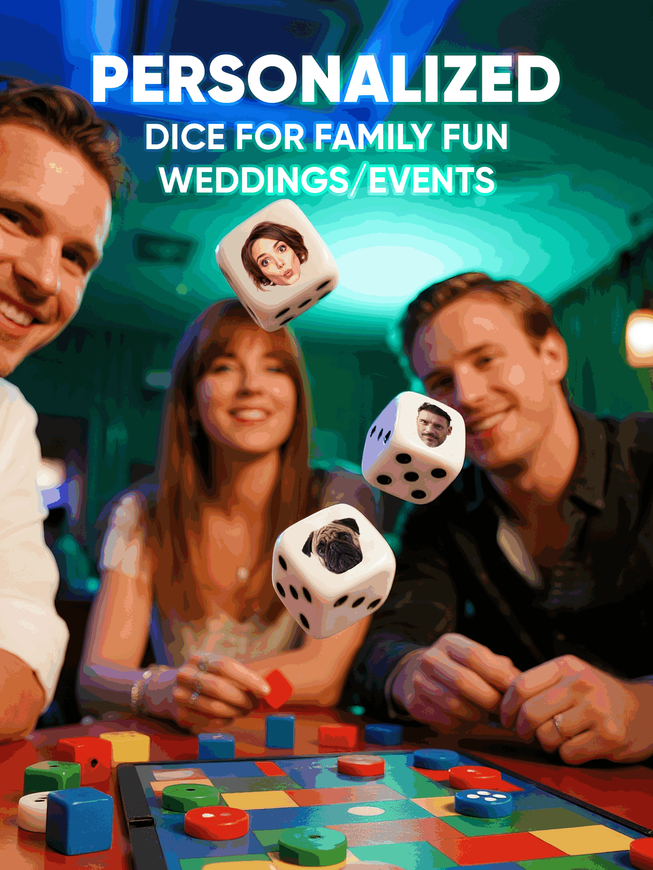 Custom Face Dice Personalized  - огляд і ціна Party Games Easter