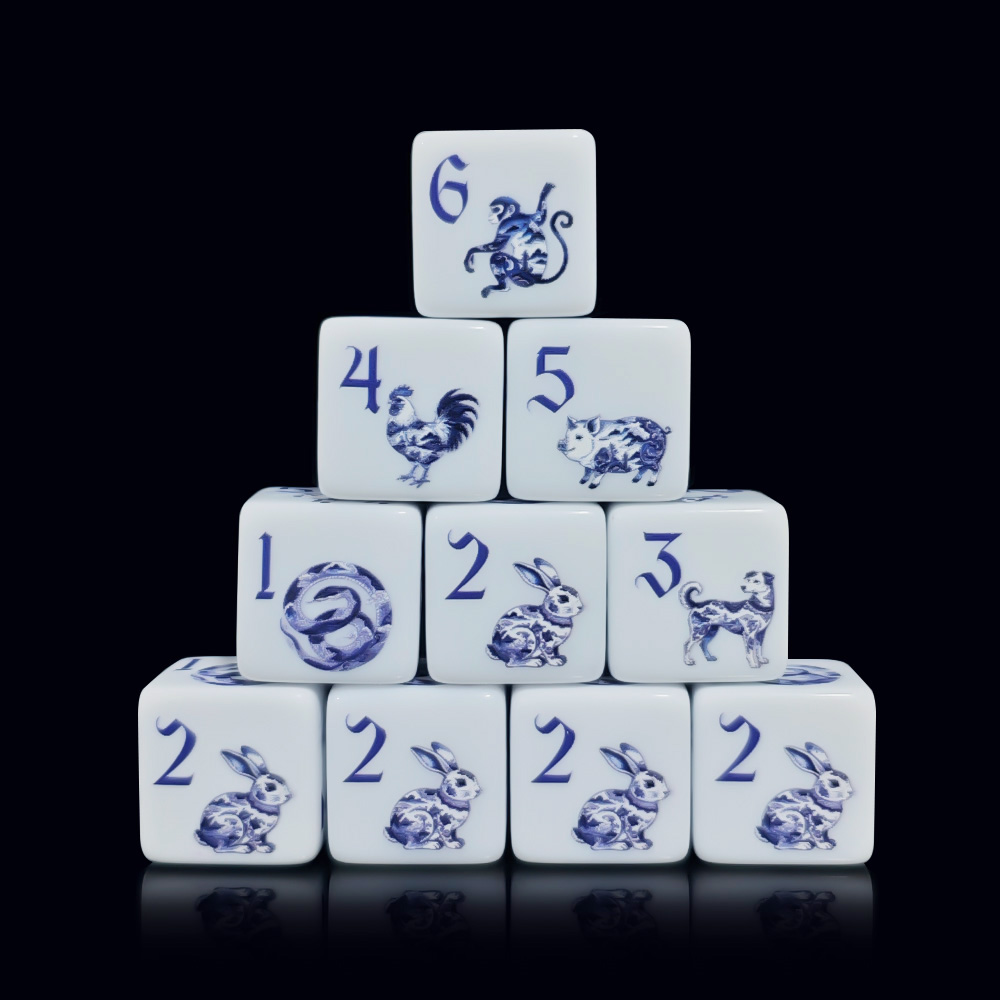 12Pcs 16MM D6 Printed Acrylic  - огляд і ціна Zodiac Party Games