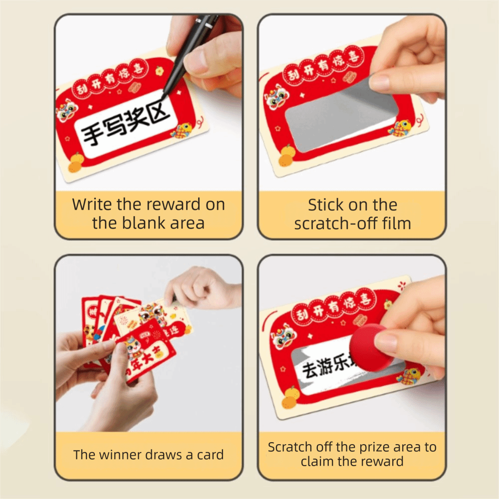 20pcs Zodiac Horse Scratch-off - огляд і ціна Zodiac Party Games