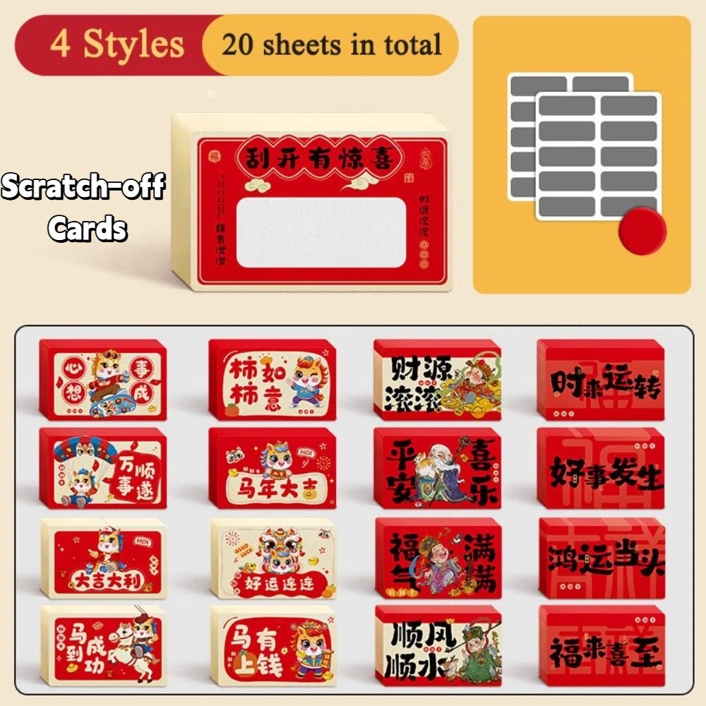 20pcs Zodiac Horse Scratch-off - огляд і ціна Zodiac Party Games