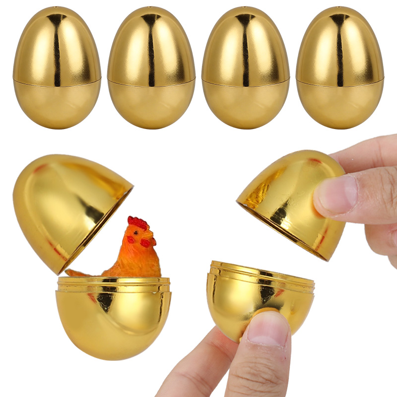 6PCS Golden Easter Eggs Plasti - огляд і ціна Party Games Egg