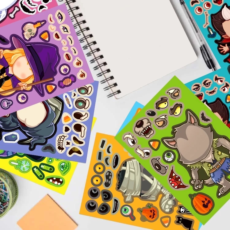 8~40Sheets Halloween Stickers  - огляд і ціна Party Games No Supplies