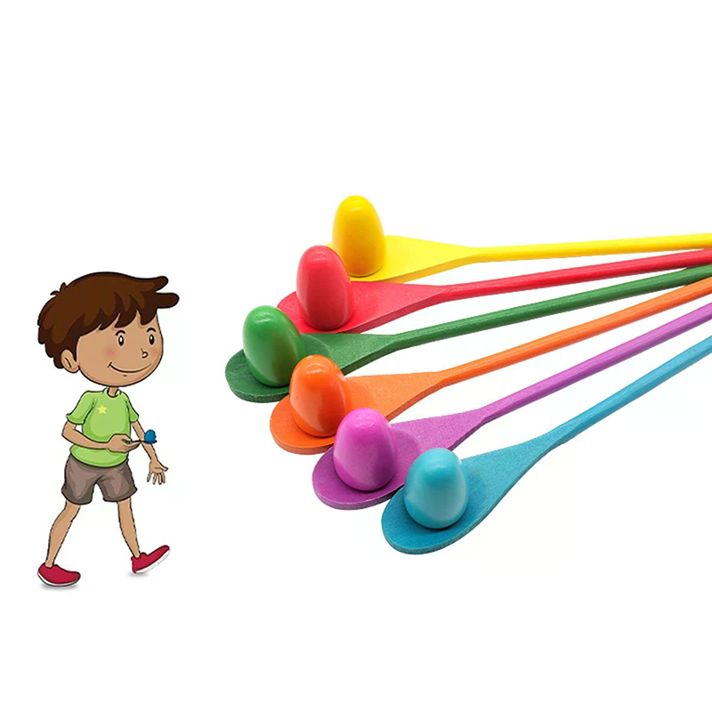 6 Pcs Egg Spoon Race Game Sets - огляд і ціна Party Games Egg
