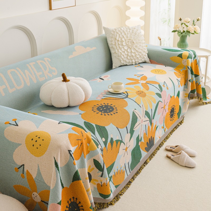 1pc Sofa Blanket with Tassels  - огляд і ціна Washer Toss Set