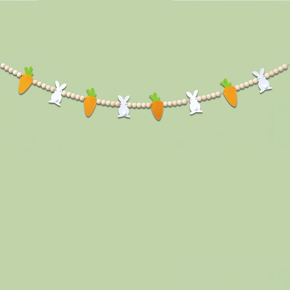 Bunny rabbit Carrot Garland ha - огляд і ціна Party Games Egg