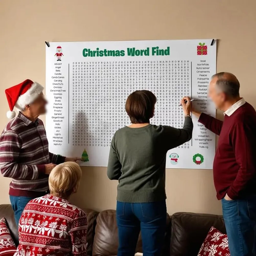 Large Christmas Word Search Po - огляд і ціна Party Games For Large Groups