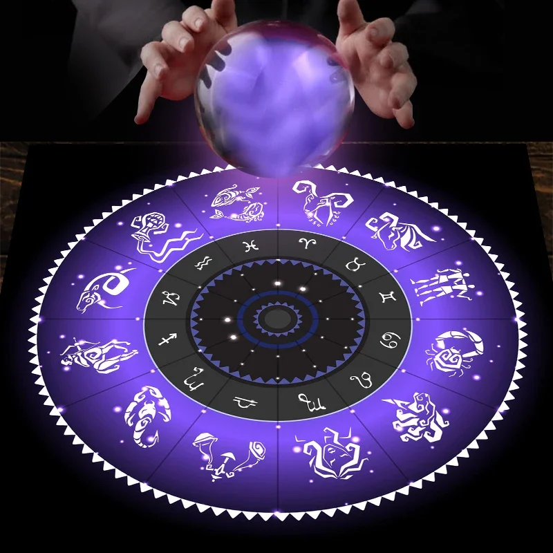 Tarot Cloth Purple Zodiac Whee - огляд і ціна Zodiac Party Games