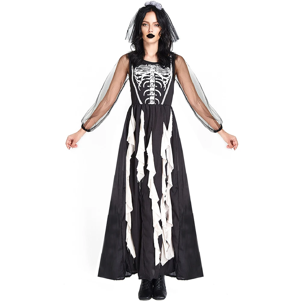 Adult Scary Skull Ghosts Bride - огляд і ціна Zombie Party Games For Adults