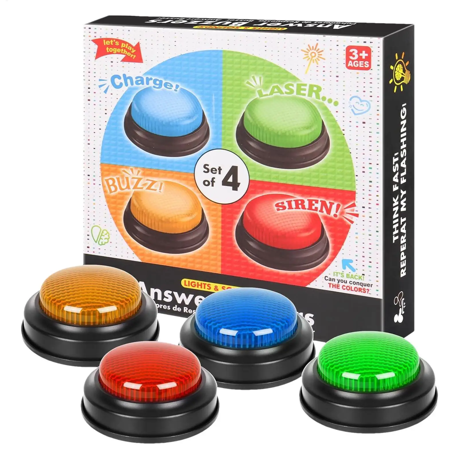 Game Buzzer 4-Piece Quick Answ - огляд і ціна Party Games Easter